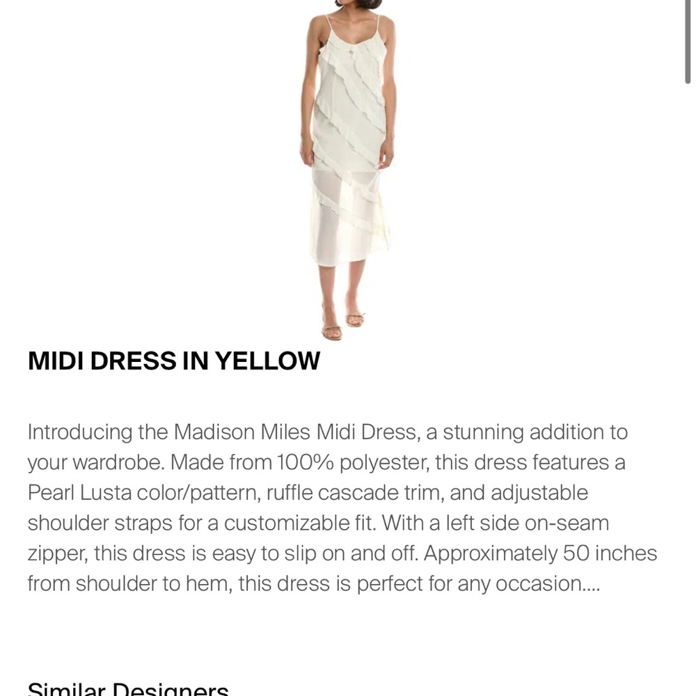 Elegant Cream Midi Dress